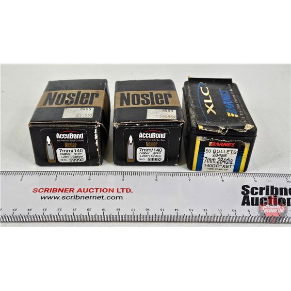 BULLETS: Variety 7mm (140gr) (76 Count)