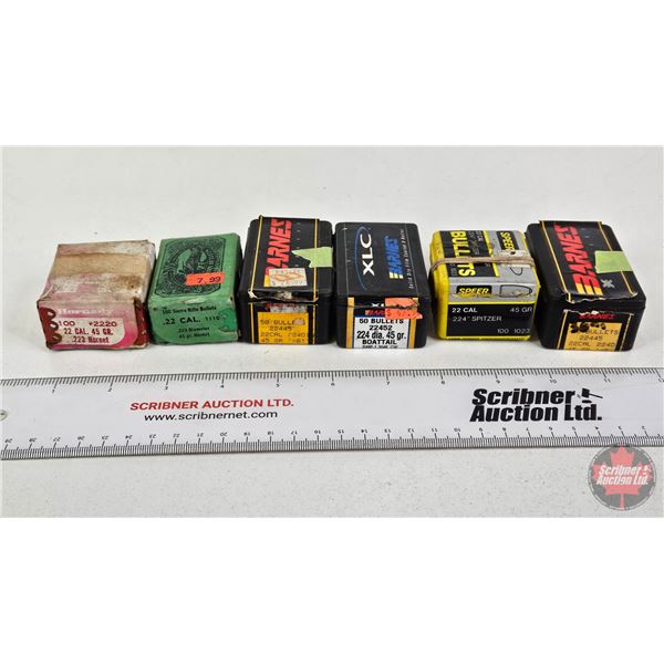 BULLETS: Variety .22 cal (45gr) (440 Count)