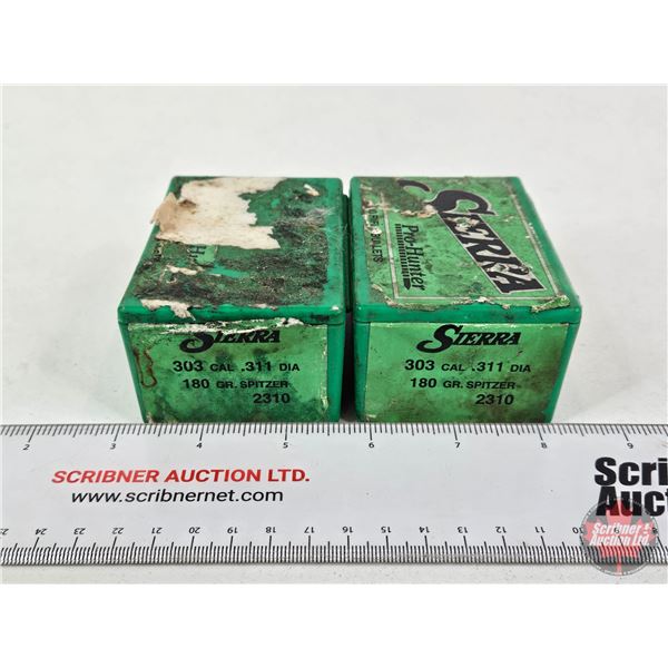 BULLETS: Variety .303 cal (180gr) (150 Count)