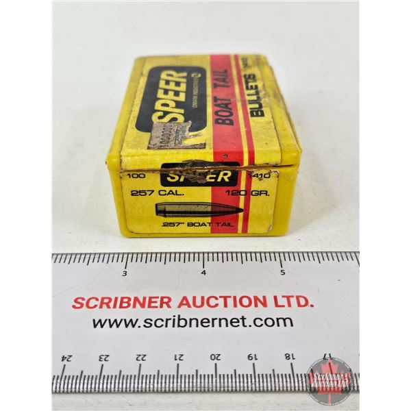 BULLETS: Variety .257 cal (120gr) (57 Count)