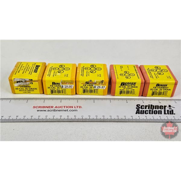 BULLETS: Variety .20 cal (35gr) (363 Count)