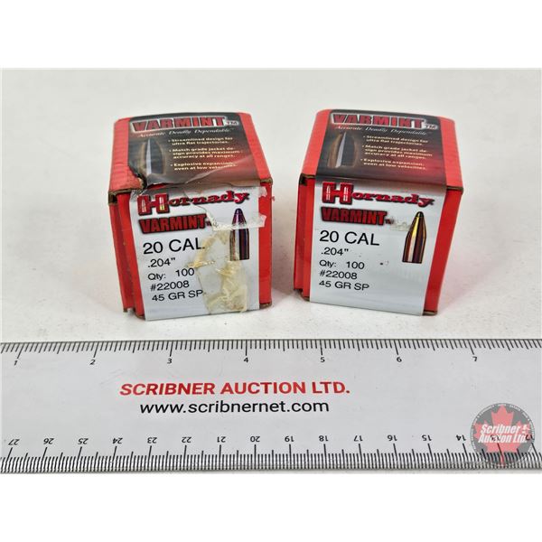 BULLETS: Variety .20 cal (45gr) (114 Count)