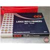 Image 3 : PRIMERS : Variety Federal & CCI Large Rifle Primers  (10 Boxes of 100 + 1 Box 99) (1099 Primers TOTA