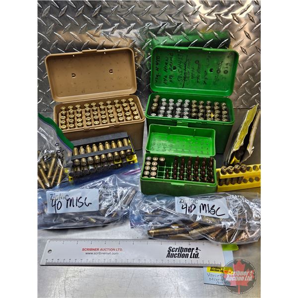AMMO - Reloads & Brass : Large Variety of Mixed Rifle Rnds & Primed Brass (Ammo includes : 303 BR; 2