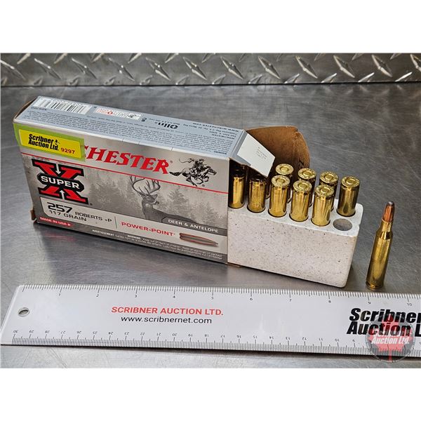 AMMO: Winchester Super X 257 Roberts +P (117gr Power Point) (1 Box of 20 Rnds TOTAL)