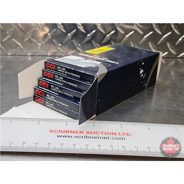 PRIMERS : CCI Large Rifle Primers  (1 Box of 1000 Primers TOTAL)