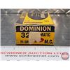 Image 4 : AMMO: CIL Dominion 32 Auto (71gr M.C.) (1 Partial Box of 40 Rnds TOTAL)