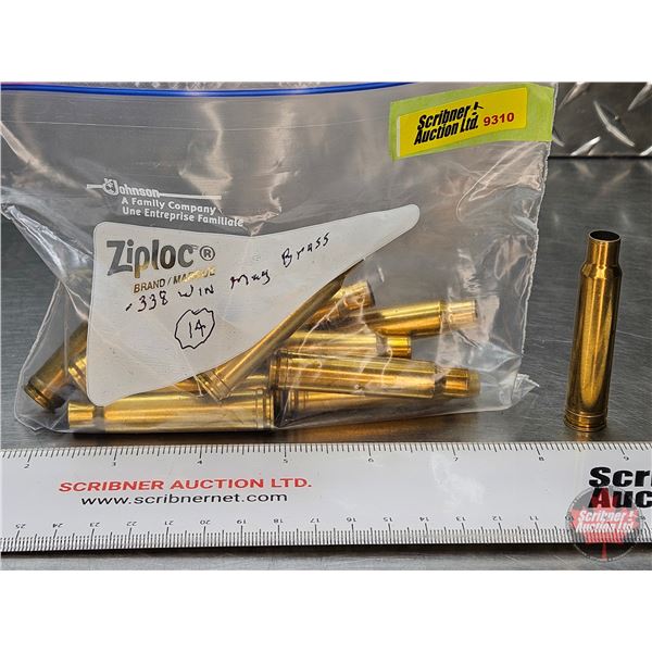 BRASS: .338 Win Mag (14 Count)