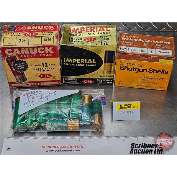 AMMO - Vintage Variety : 12ga (2-3/4") (1 Box of 10 + 1 Box of 6 + 1 Box of 25 + 1 Bag of 9) (50 Rnd