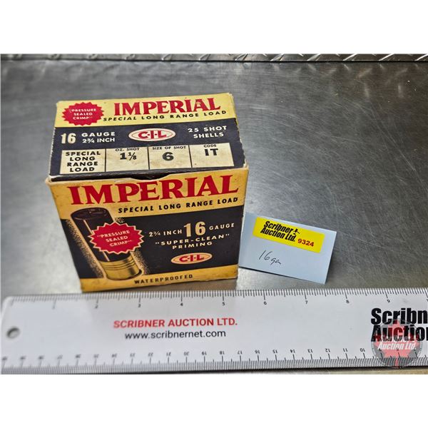AMMO : Vintage CIL Imperial : 16ga (2-3/4") (1 Box of 20 Rnds TOTAL)