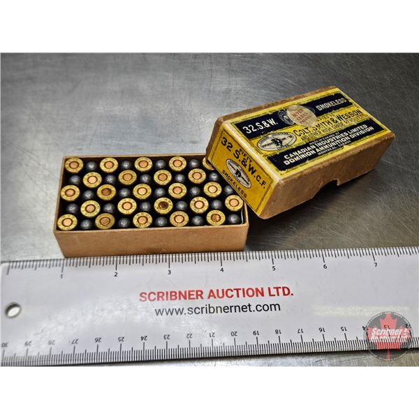AMMO : Vintage CIL Dominion : 32 S&W (1 Box of 50 Rnds TOTAL)