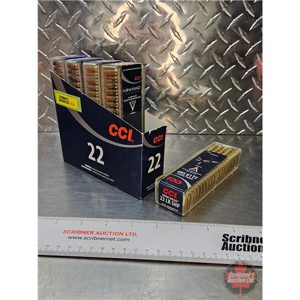 AMMO : CCI Variety : 22LR (40gr) (Sub Sonic = 2 Boxes) (Mini Mag = 3 Boxes) (5 Boxes of 100 Rnds) (5