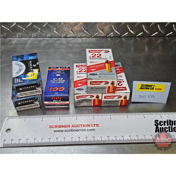 AMMO : Variety 22LR ~ Aguila (30gr SP) (3 Boxes of 50 = 150 Rnds) ~ Federal (31gr HP) (2 Boxes of 50