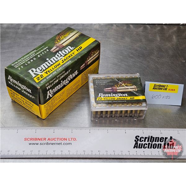 AMMO : Remington Yellow Jacket : Hyper Velocity : 22LR (33gr H.P.) (1 Brick of 500 Rnds & 1 Box of 1