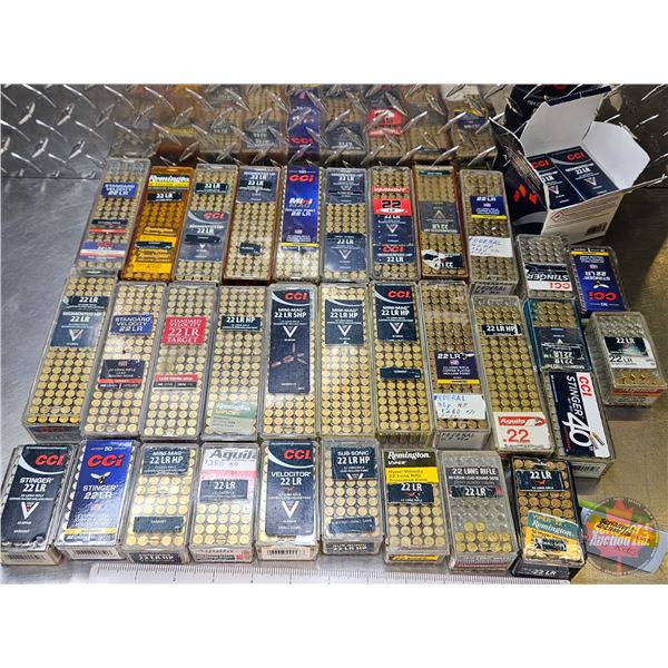 AMMO - BULK BUY  : 22LR (Variety : Remington, Aguila, CCI, Federal) (2500+ Rnds TOTAL)