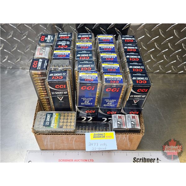 AMMO - BULK BUY  : 22 Short (Variety : CCI & Winchester) (2477 Rnds TOTAL)