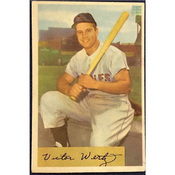 1954 BOWMAN BASEBALL VIC WERTZ
