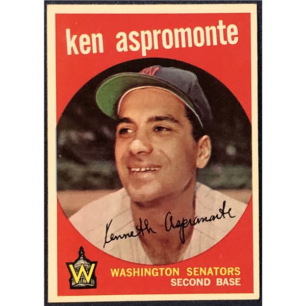 1959 TOPPS WHITE BACK KEN ASPROMONTE