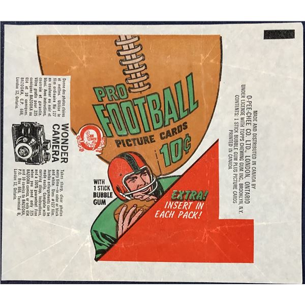 1970 O-PEE-CHEE CFL WRAPPER
