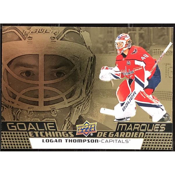 2025-26 UPPER DECK GOALIE ETCHINGS LOGAN THOMPSON