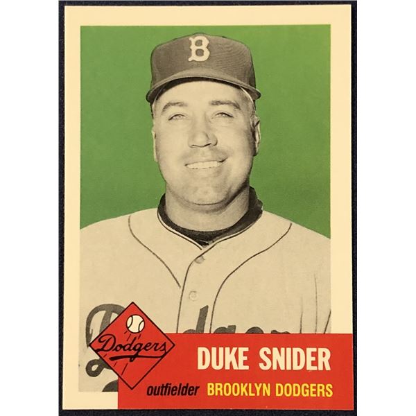 1991 TOPPS ARCHIVES (1953) DUKE SNIDER (HOF)