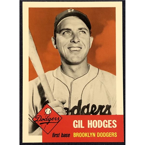 1991 TOPPS ARCHIVES (1953) GIL HODGES (HOF)