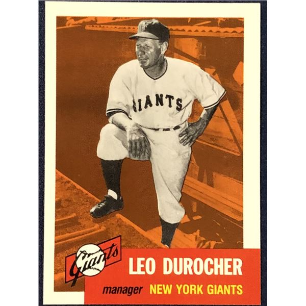 1991 TOPPS ARCHIVES (1953) LEO DUROCHER (HOF)
