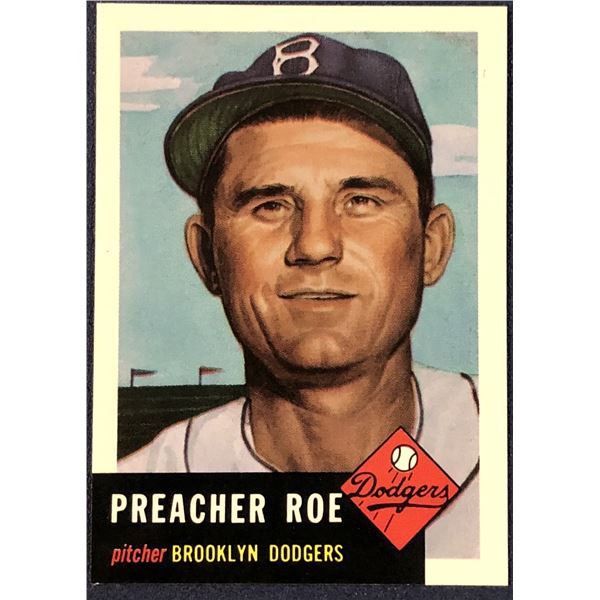 1991 TOPPS ARCHIVES (1953) PREACHER ROE (HOF)