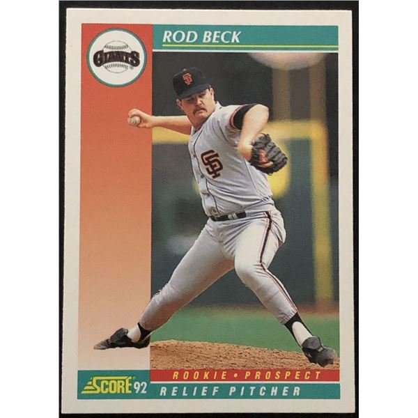 1992 SCORE ROD BECK