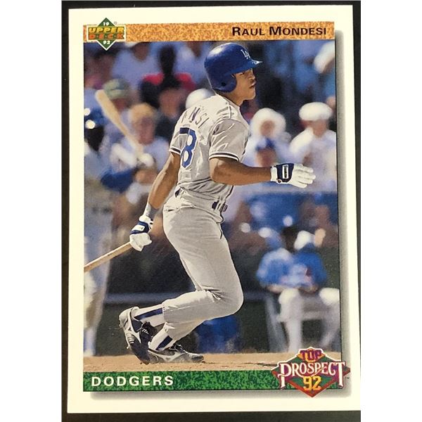 1992 UPPER DECK RAUL MONDESI ROOKIE CARD
