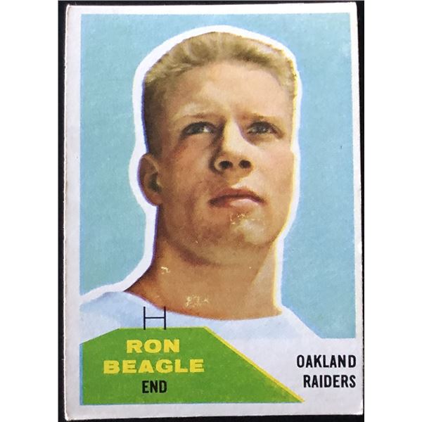 1960 FLEER NFL RON BEAGLE ROOKIE CARD