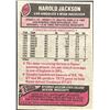 Image 2 : 1977 TOPPS HAROLD JACKSON