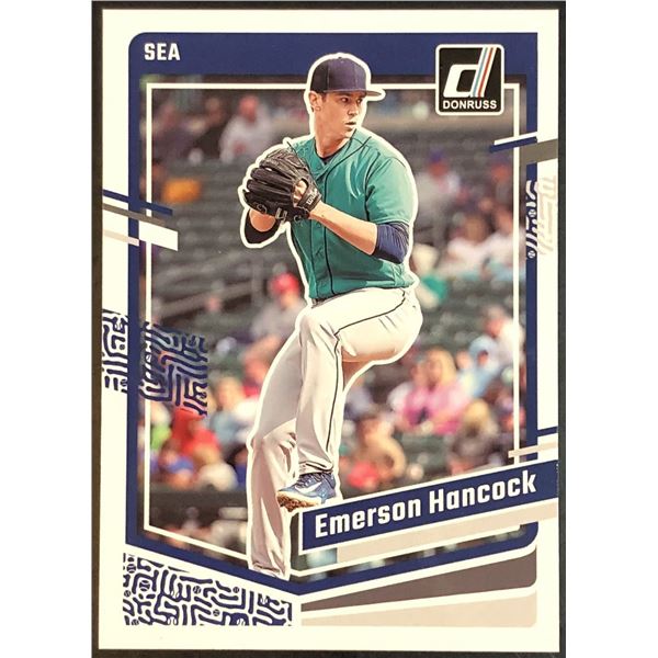 2023 DONRUSS EMERSON HANCOCK ROOKIE CARD