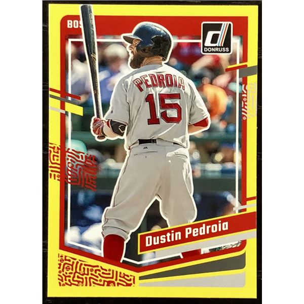 2023 DONRUSS YELLOW SPLASH DUSTIN PEDROIA