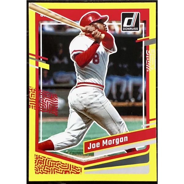 2023 DONRUSS YELLOW SPLASH JOE MORGAN (HOF)