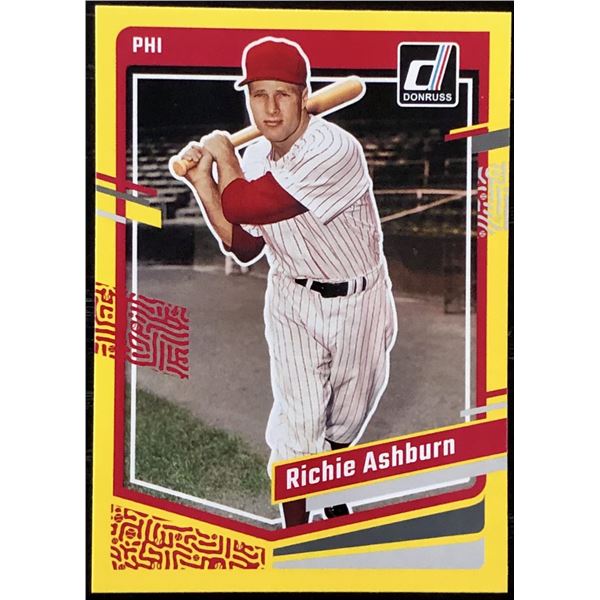 2023 DONRUSS YELLOW SPLASH RICHIE ASHBURN (HOF)