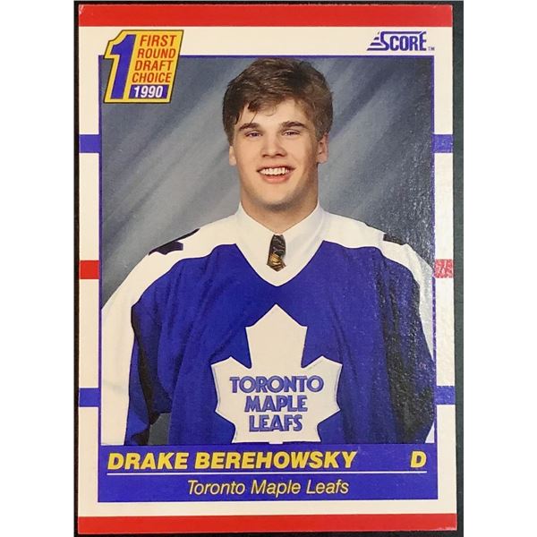 1990-91 SCORE DRAKE BEREHOWSKY ROOKIE CARD