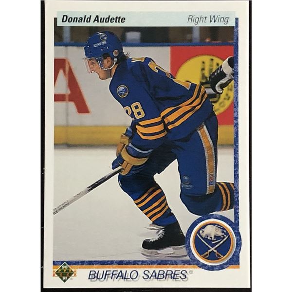 1990-91 UPPER DECK DONALD AUDETTE ROOKIE CARD