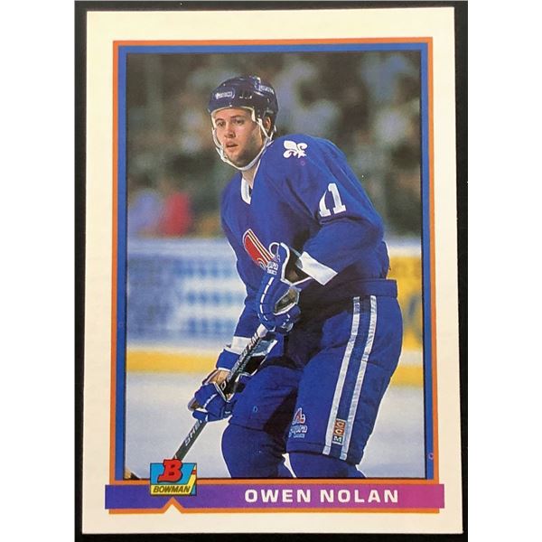 1991-92 BOWMAN OWEN NOLAN ROOKIE CARD