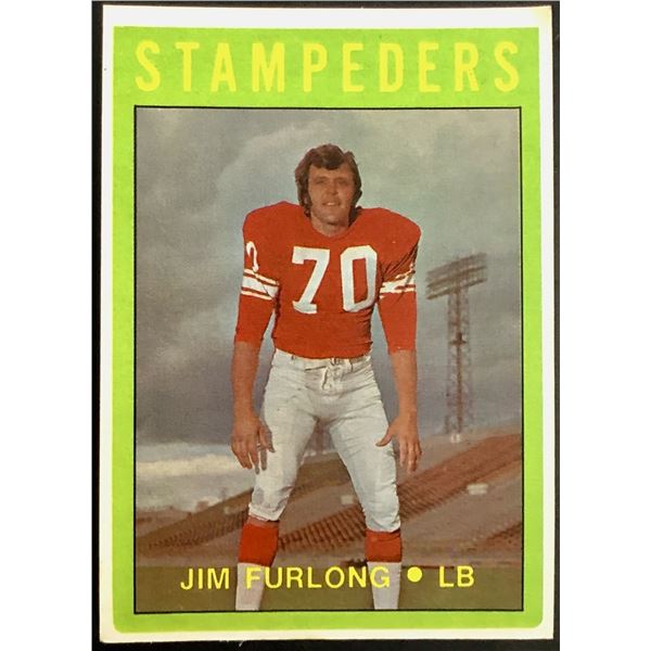 1972 O-PEE-CHEE CFL JIM FURLONG