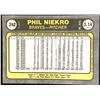 Image 2 : 1981 FLEER PHIL NIEKRO (HOF)