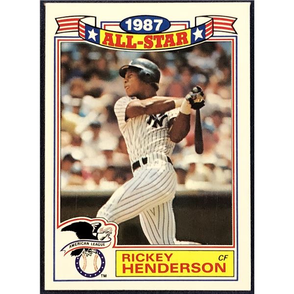 1987 TOPPS ALL STAR GLOSSY RICKEY HENDERSON (HOF)