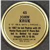 Image 2 : 1988 TOPPS BASEBALL COIN - JOHN KRUK
