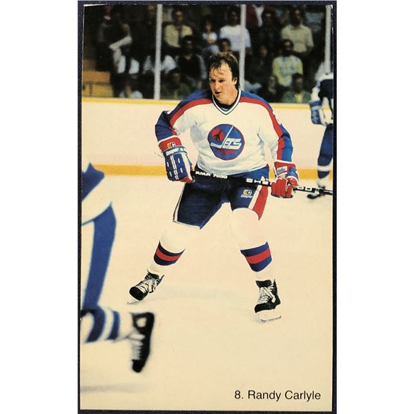 1982-83 WINNIPEG JETS POST CARD - RANDY CARLYLE