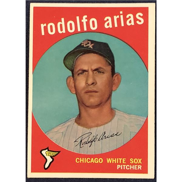 1959 TOPPS WHITE BACK HIGH NUMBERS RODOLFO ARIAS