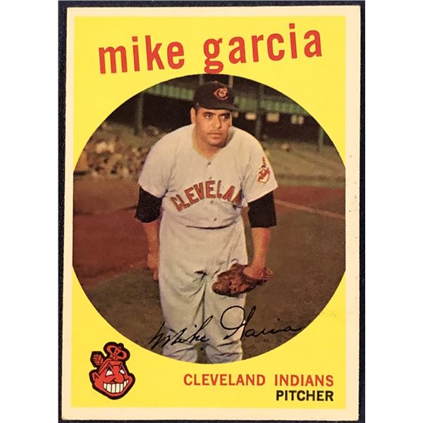 1959 TOPPS WHITE BACK HIGH NUMBERS MIKE GARCIA