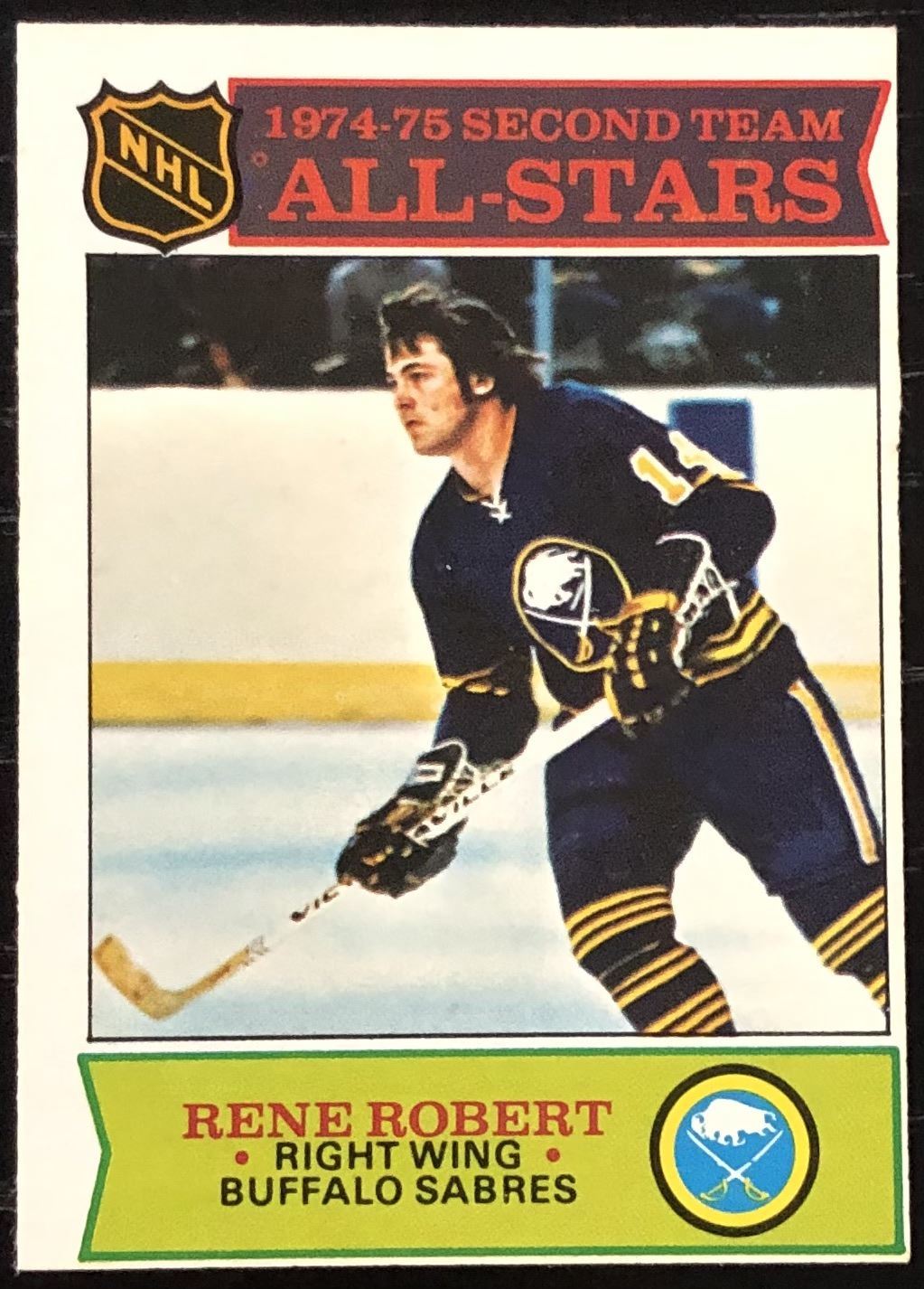Rene Roebert Shell 1975-76 O-PEE-CHEE NHL RENE ROBERT