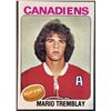 Image 1 : 1975-76 NHL TOPPS MARIO TREMBLAY ROOKIE CARD