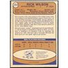 Image 2 : 1974-75 O-PEE-CHEE RICK WILSON ROOKIE CARD