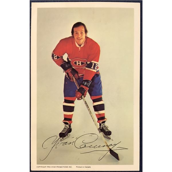 1972-73 PRO STAR POSTCARDS - YVAN COURNOYER (HOF)